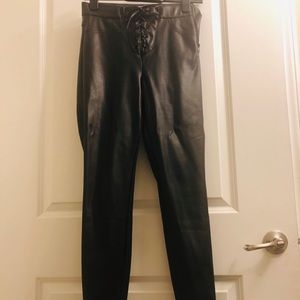 Zara faux leather leggings